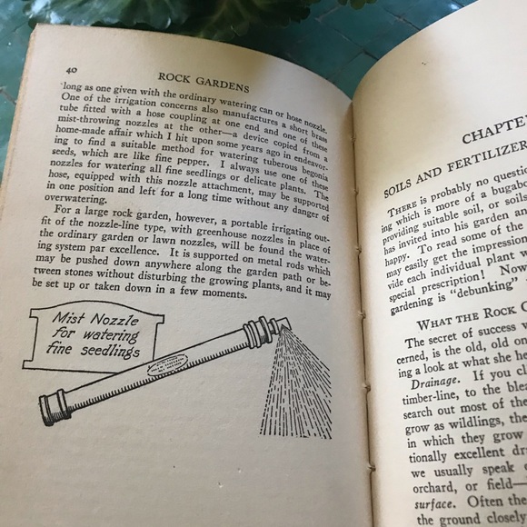 Vintage 1929 garden handbook ROCKWELL Rock Gardens cottage chic garden library - Picture 9 of 11